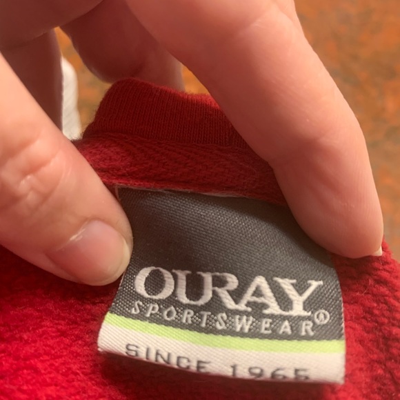 Coors Light red full zip up Hoodie M Sweatshirt Jacket Coors appliqué detail - Picture 6 of 6